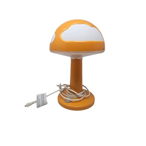 Vintage Ikea SKOJIG Orange Cloud Table Lamp Modern Kitsch Plastic Mushroom - Picture 2 of 4